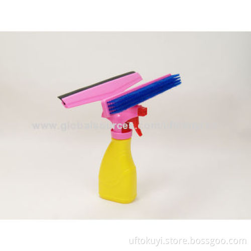 Water Spray Glass Cleaning Brush, Window Wiper/Glass Cleaner, Innovation, Easy and Practical Tool